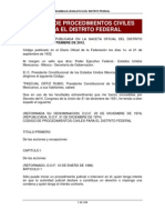 Codigo de Procedimientos Civiles para El DF PDF