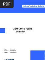 GSM Umts PLMN Selection