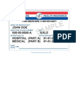 MEDICARE CARD EXAMPLE 