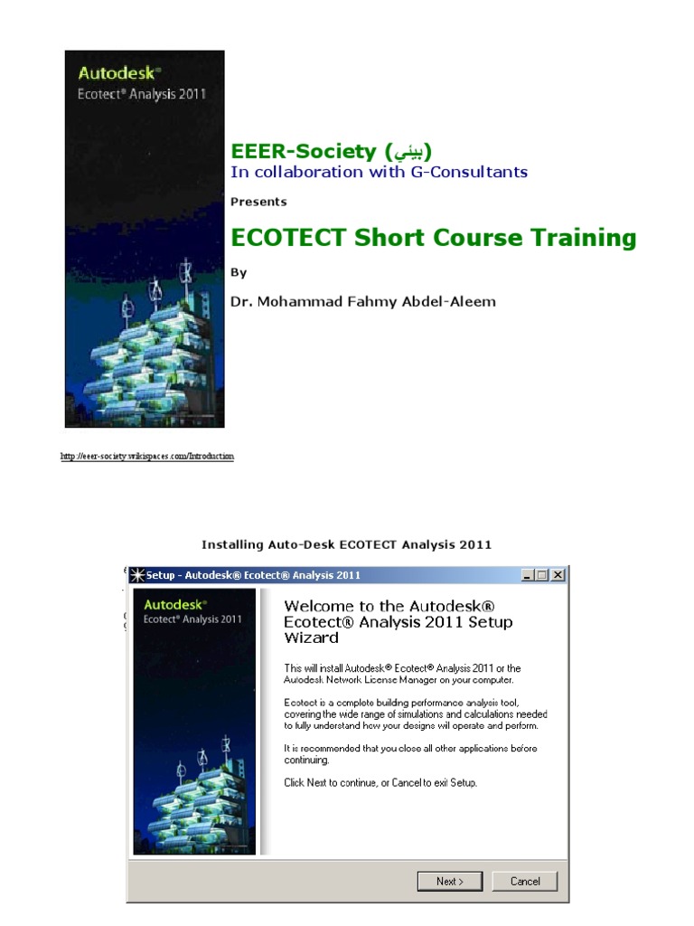 Ecotect Analysis Tutorial Parti Pdf Software Computing And