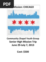 Mission: CHICAGO: Community Chapel Youth Group