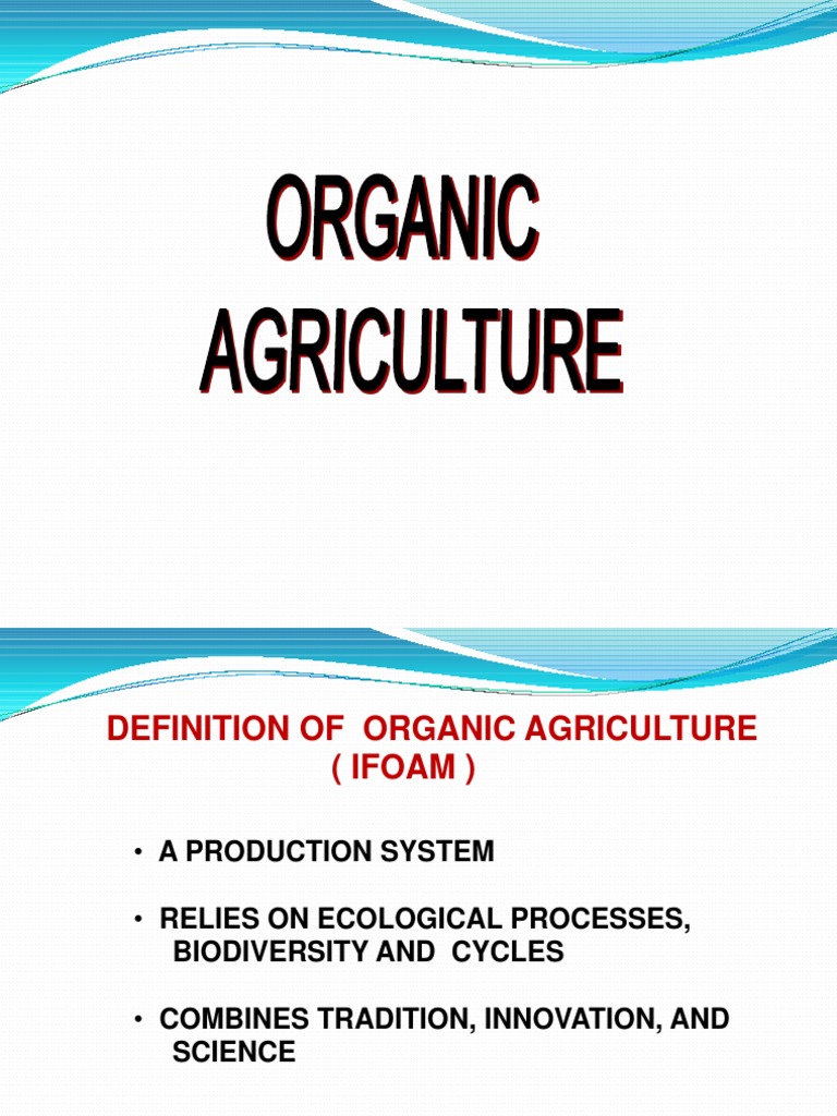 Principles of Organic Agriculture Explained | PDF | Organic Farming ...