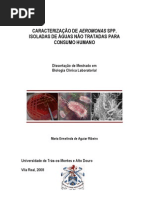 CARACTERIZAÇÃO DE AEROMONAS SPP. ISOLADAS DE ÁGUAS NÃO TRATADAS PARA CONSUMO HUMANO