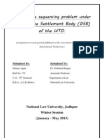 Discuss The Sequencing Problem Under The Dispute Settlement Body 2010