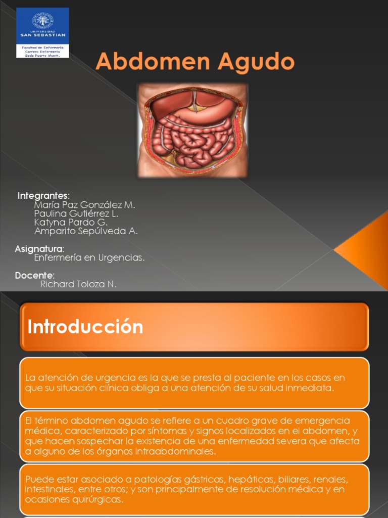 Abdomen Agudo | PDF | Dolor | Inflamación