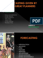 Presantation of Forecasting