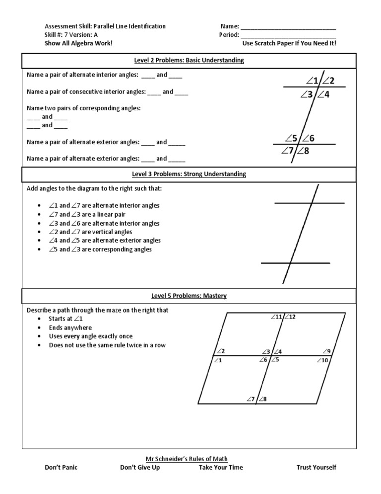 07 Parallel Line Identification A