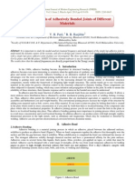 Modal Analysis of Adhesively Bonded Joints of Different Materials