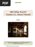 068 What ALLAH Teaches Us, About Himself