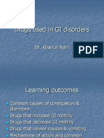 Drugs for GI Disorders: Constipation, Diarrhea, Nausea