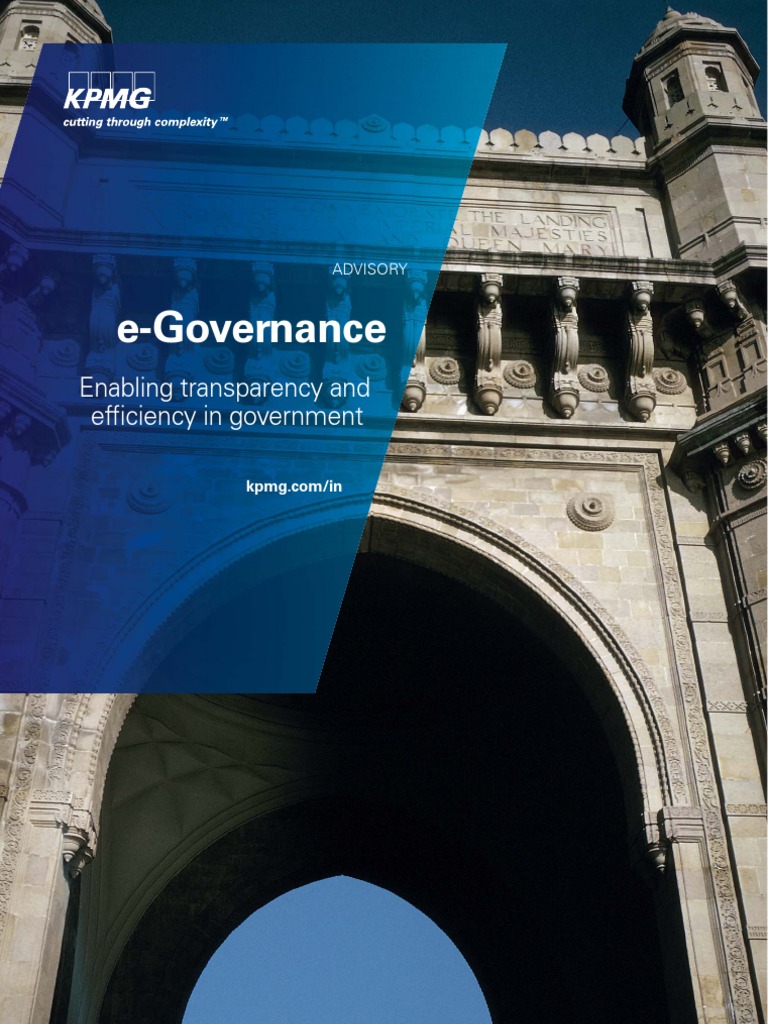 E-Governance Brochure - Egov PDF | PDF | E Government | Governance