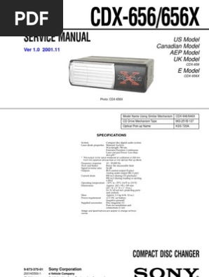 動作確認済ソニー１０連奏CDチェンジャーCDX-656(CD-R/RW対応） Sony CDX-656 10-disc CD Changer at Crutchfield