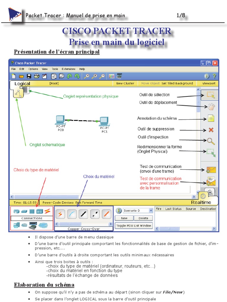 Prise en main de Cisco Packet Tracer | PDF | Matériel informatique ...