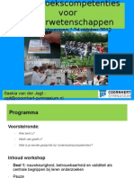 Presentatie Workshop Antwerpen