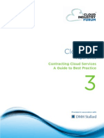 Cif White Paper 3 2011 Contracting Cloud Services Guide To Best Practice