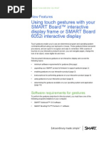 Using Touch Gestures With Your SMART Board™ Interactive Display Frame or SMART Board 6052i Interactive Display