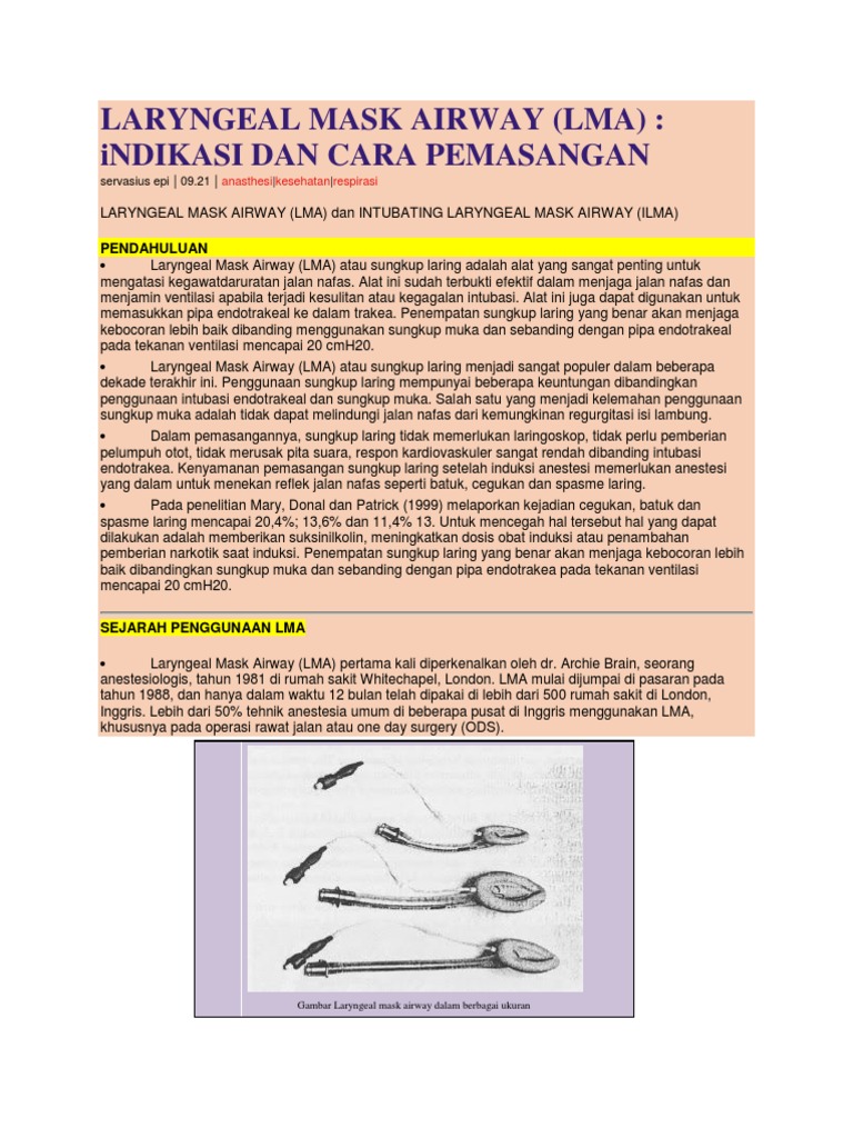 Laryngeal Mask Airway PDF