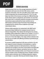 college essay global warming