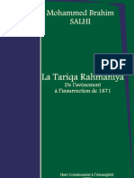 La Tariqa Rahmaniya - de L'avènement À L'insurrection de 1871 - Mohammed Brahim SALHI