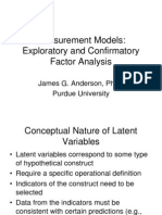 Measurement Models: Exploratory and Confirmatory Factor Analysis