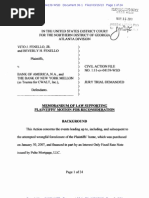 Fenello vs. Bank of America - Motion To Reconsider