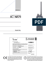 Handleiding Icom Ic m71 en