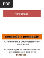 Sensação e percepção