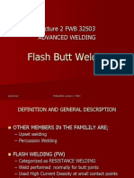 Lecture 2 Flash Butt Welding