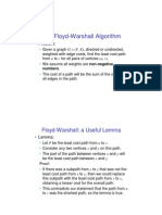 The Floyd-Warshall Algorithm