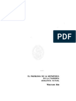 09. WOLFGANG RÓD, Universidad de München, El problema de la metafísica en la filosofía analítica actual