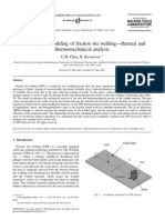 Finite Element Modeling of Friction Stir Weldingthermal and Thermomechanical Analysis