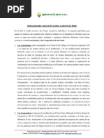 Modalidades Asociativas Del Agro en Peru