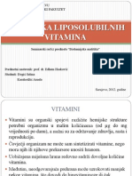 Analitika Liposolubilnih Vitamina