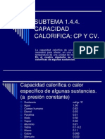 SUBTEMA 1.4.4. Capacidad Calorifica: CP Y CV