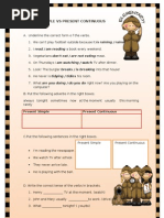 Present Simple Vs Present Continuous