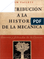Vailati, Juan - Contribucion A La Hist de La Mecanica