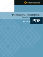 Performance-Based Research Fund 2006