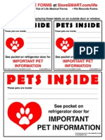 Let people know your pet is inside