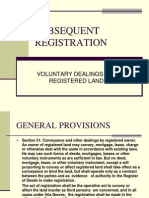 Subsequent Registration