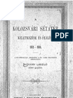 Kőváry László - A Kolozsvári Sétatér Keletkezése És Fejlése (1886)