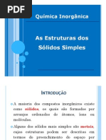 As Estruturas dos Sólidos Simples - parte 01