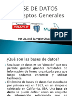 Semana 01 Conceptos Generales de Bases de Datos