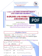 B-Splines and Nurbs Curves and Surfaces