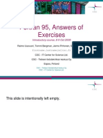 Fortran 95 Answers of Exercises
