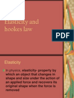 Elasticity and Hookes Law