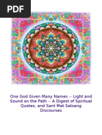 One God Given Many Names - Light and Sound On The Path - Sant Mat Newsletter