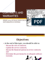 08 Implementation Contracts and Warranties