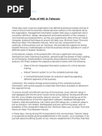 Role Of MIS In Telecom Sector