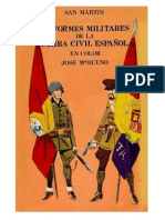Uniformes militares de la Guerra Civil Española. José María Bueno