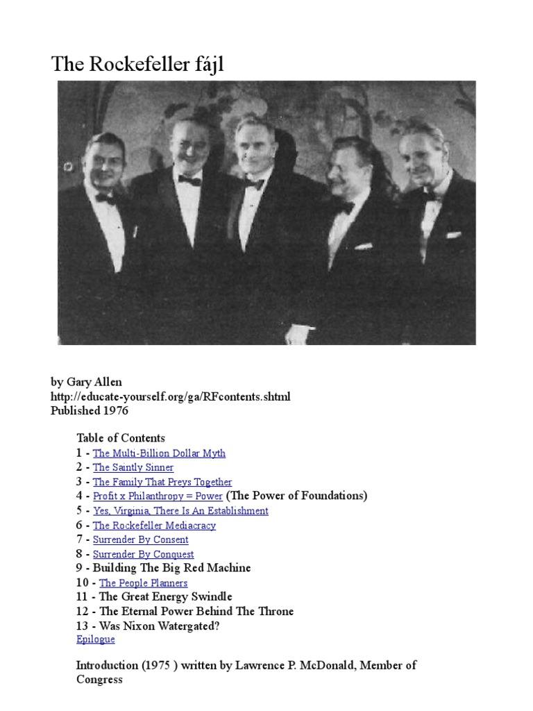 Rockefeller File | John D. Rockefeller | Trust Law